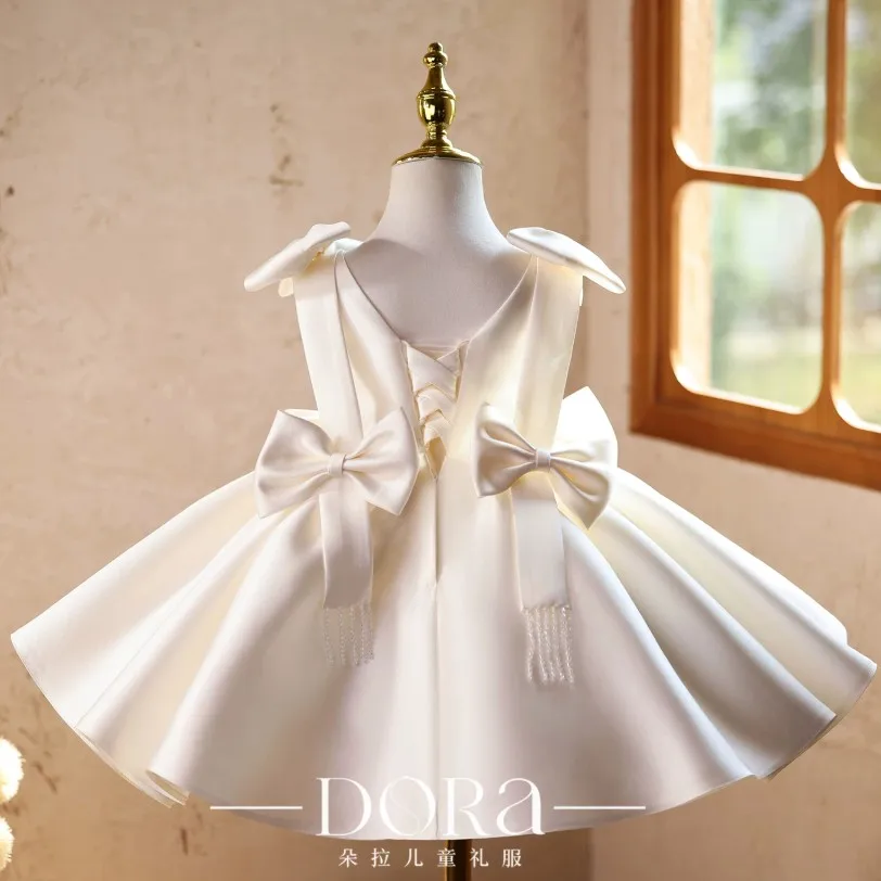 Mädchen Stickerei Prinzessinnenkleid Kinder Geburtstagsparty Kleid Kleinkind Hochzeit Festzug Kinder Formelle Kleider A5096 Vestido Infantil – Detail 6