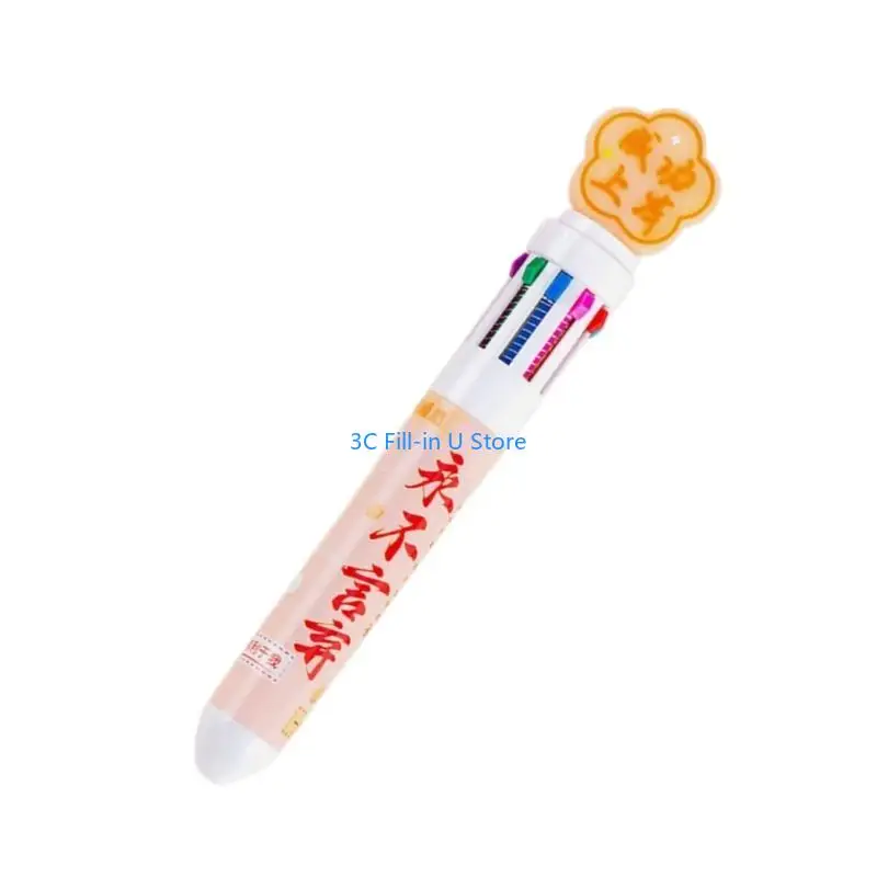 G8TA 10 Color-in-1 BallPoint Pen Pen 0,5 мм вернешка ручки гладко, чтобы написать для студенческого художника