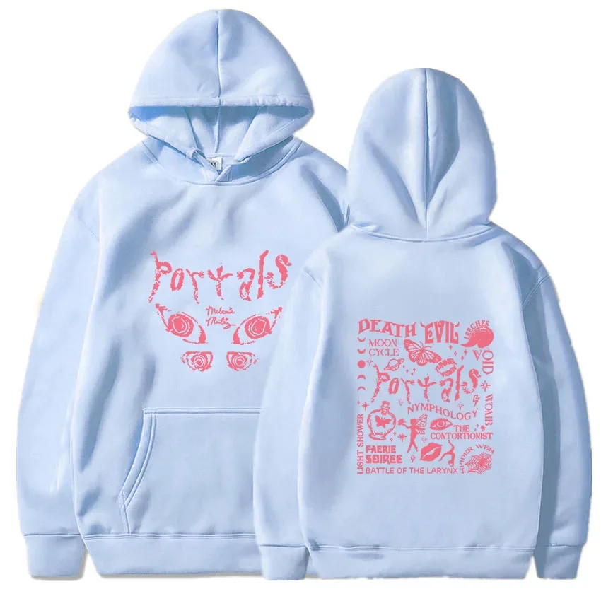 Melanie Martinez Portals Tour Men's Hooded Sweatshirts Long Sleeve Harajuku Cartoon Printed Hoodies Casual Loose Clothing Casual