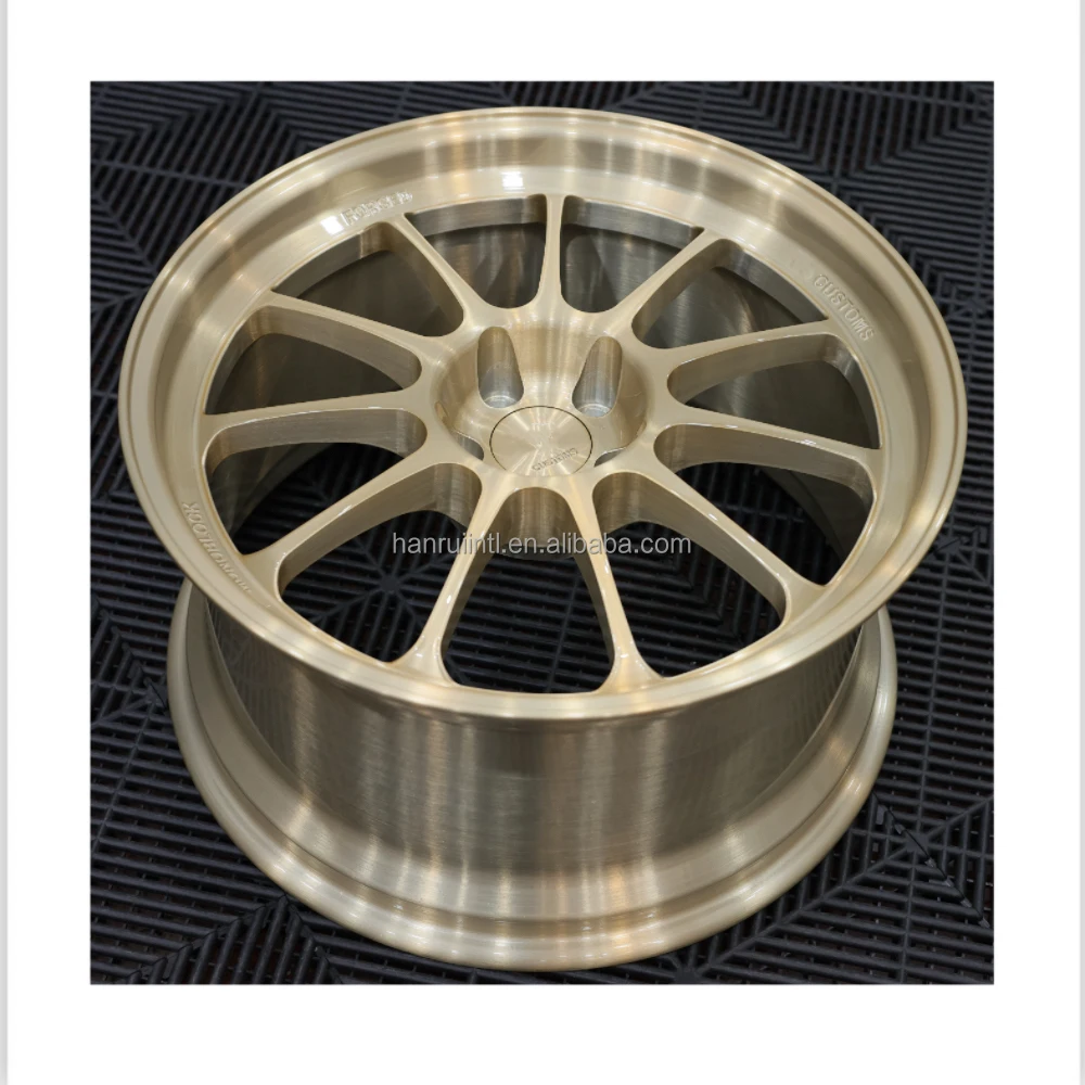 brushing gold forged wheels 5X112 17 18 19 20 21 22 inch deep concave passenger car rimsfor audi a5 a6 a7 ttrs r8 q8