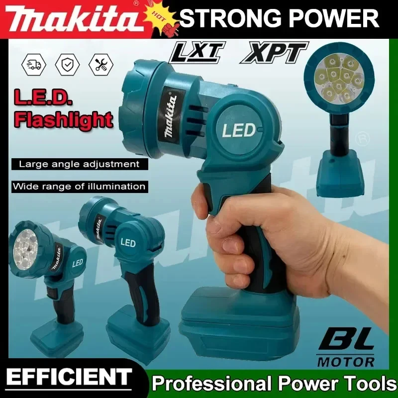 

Аккумуляторный светодиодный рабочий фонарь Makita для помещений и улицы, 18В, на батарейках, для ночных работ и поиска