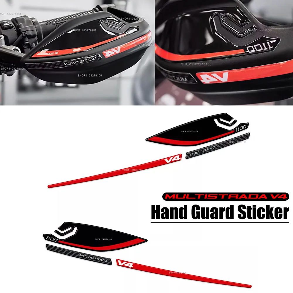 

For Multistrada v4 v4s Motorcycle Accessories Motorcycle Hand Guard Protection 3D Sticker Waterproof Decorative Sticker