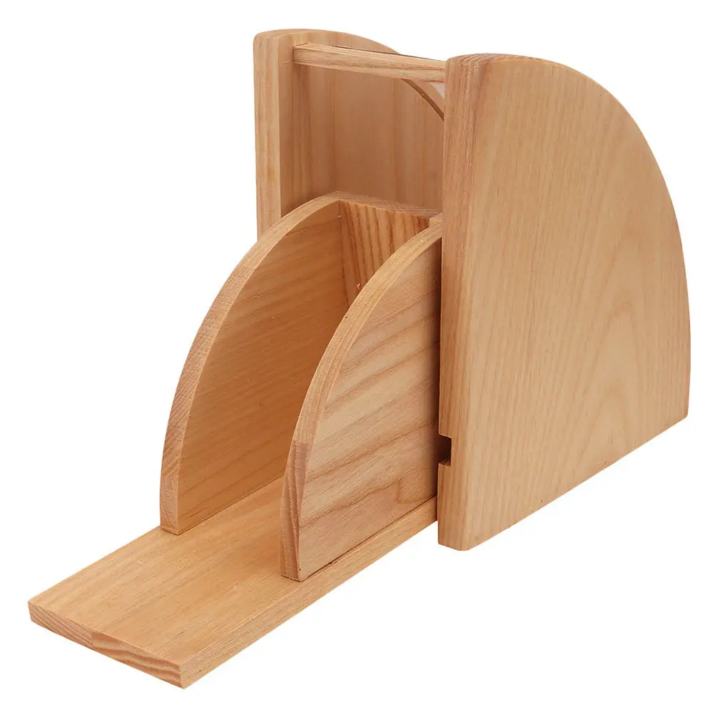 

Sturdy Wooden Coffee Filter Holder Fan Style Filter Paper Storage Rack Countertop Decorative Organizer for Kitchen Bar Use