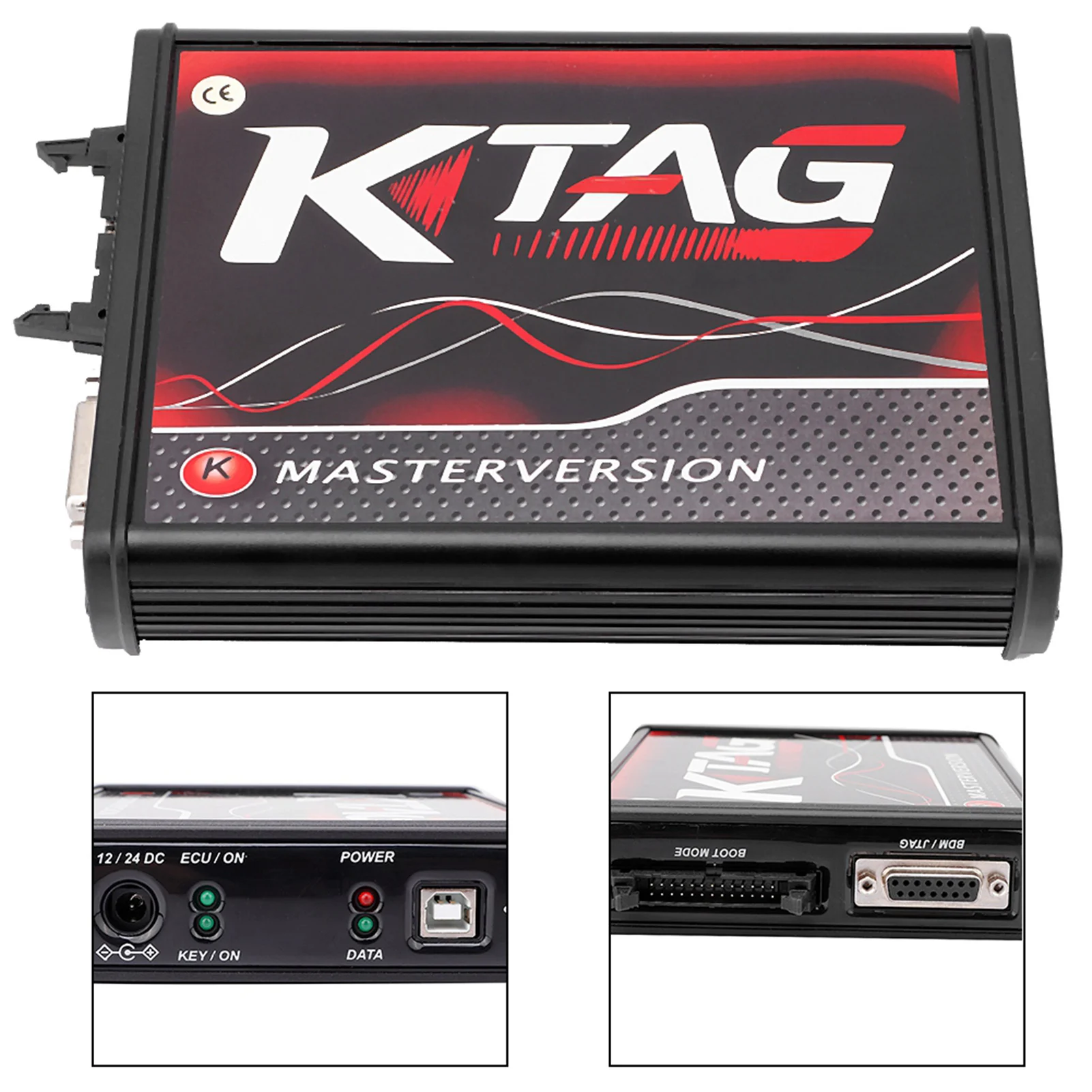 V2.25 KTAG EU Online Version Firmware V7.020 KTAG Master with Red PCB No Tokens Limitation