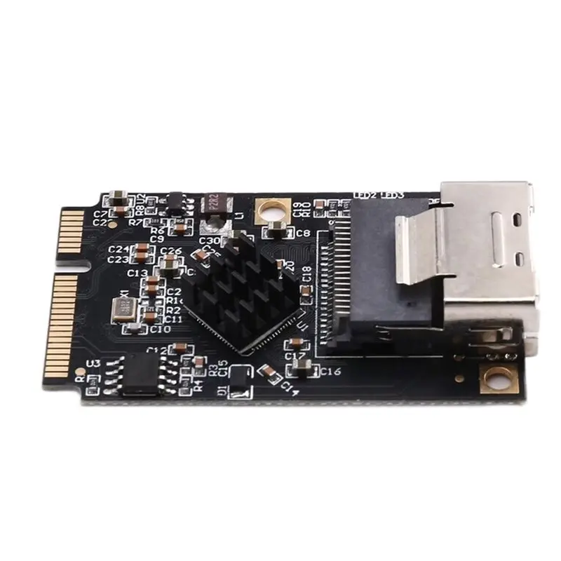 

Efficient For MINI Pcie To 4-Port 6Gbps For SATA SFF-8087 Expansion Card Straight Through Wifi ASM1064 Chip Not For SAS
