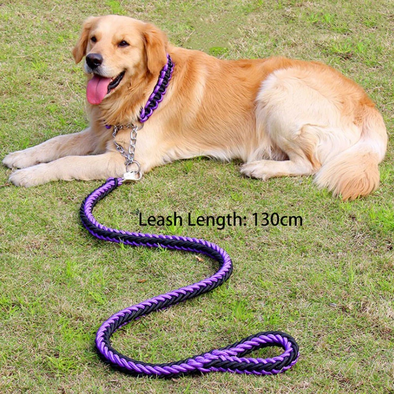 Nylon Dog Harness Leash For Medium Large Dogs Leads Pet Training Running Walking Safety Mountain Climb Dog Leashes Ropes supply