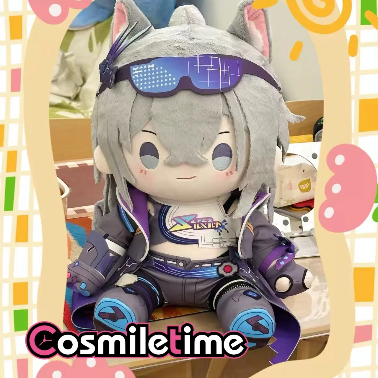 Honkai:Star Rail Hyacinthia 40cm Plush Doll Silver Wolf Soft Stuffed Plush Doll Double Sided Printed Collectible Figure YZ
