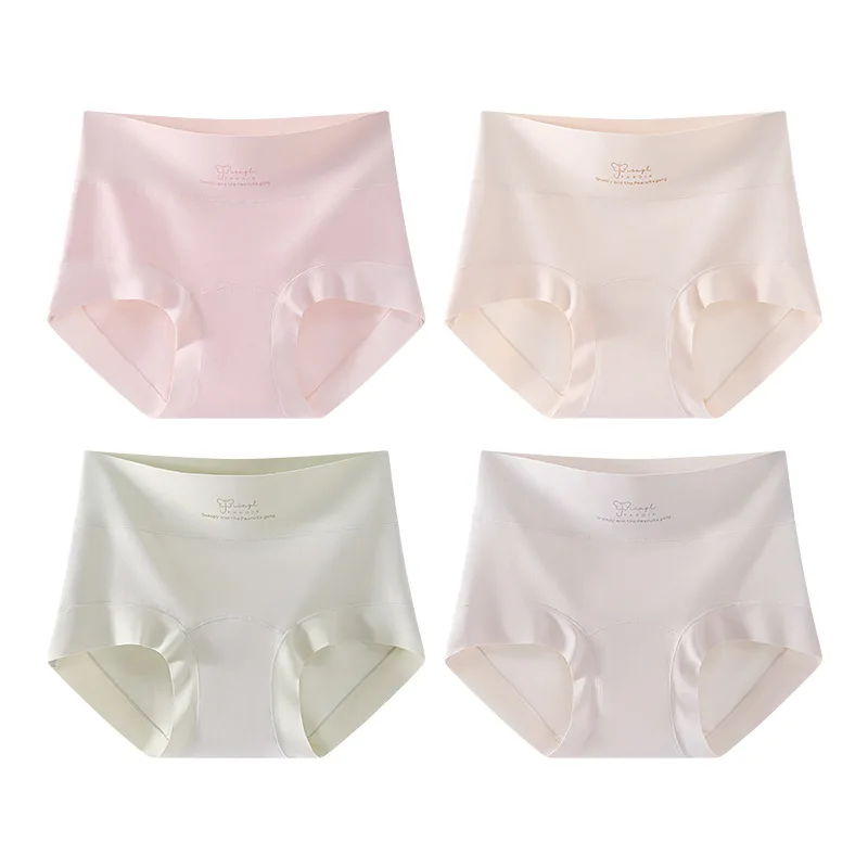 Lot de 4 culottes taille haute unies pour filles, sous-vêtements confortables pour adolescentes et jeunes étudiantes, 8-18 ans