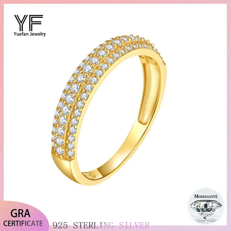 

S925 Silver Moissanite Light Years Ring 0.4CT D VVS1 Certified Valentine's Day 2025 Gift Hip Hop Style Jewelry A surprise gift