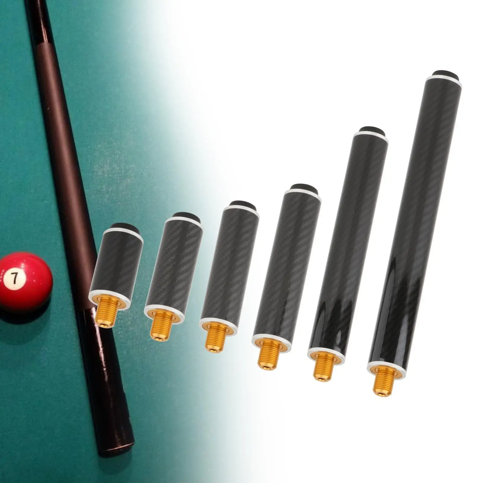 

Billiards Pool Cue Extension Cue Stick Extenders Beginners Billiards Accessories Enthusiast Portable Compact Diameter 3.2cm