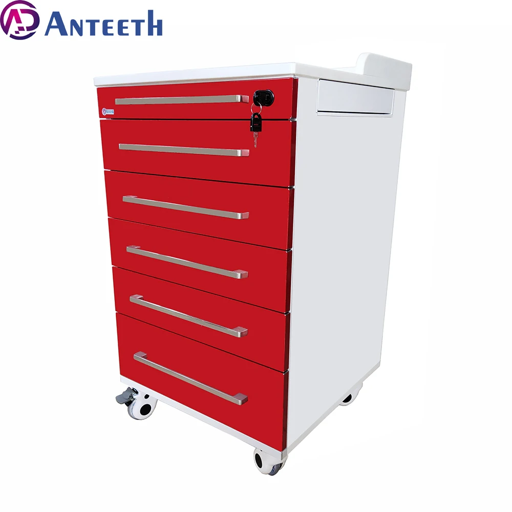 Anteeth Custom Stainless Steel Portable Dental Clinic Cabinet Mobile Hospital Dental Cabinet Furniture