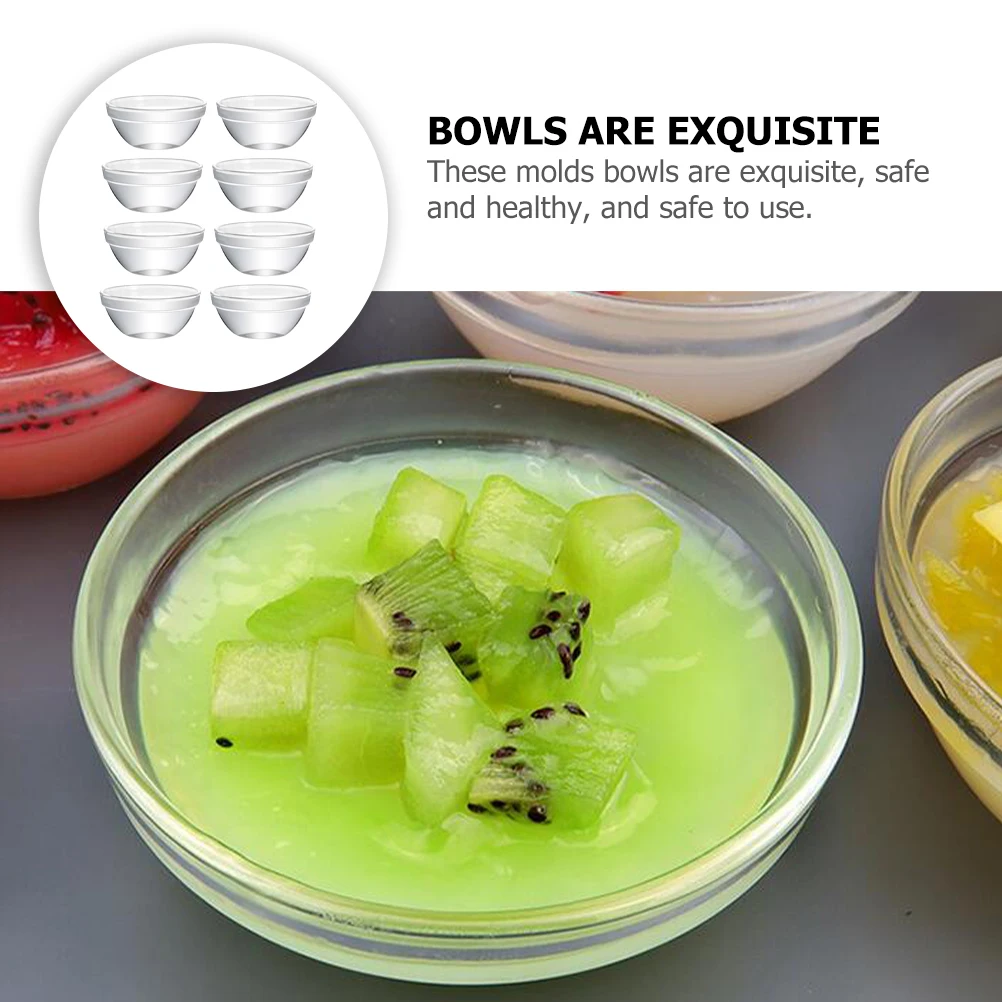 

8 Pcs Bowl Cake Glass Sweet Bowls Dessert Serving Rice Pudding Dishes Small Trifle