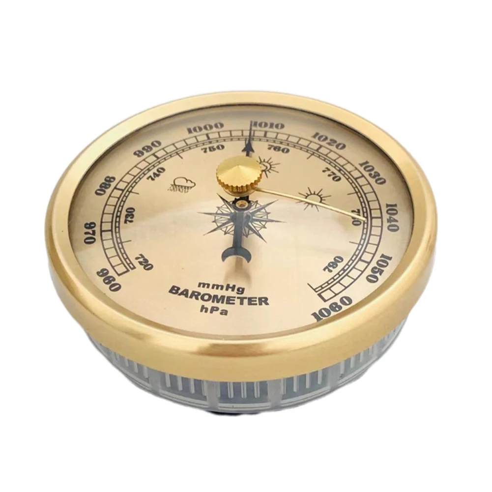 Adjustable Barometer Barometer Indoor Measurement 70mm Accurate Environmental Pressure Gauge Adjustable Settings