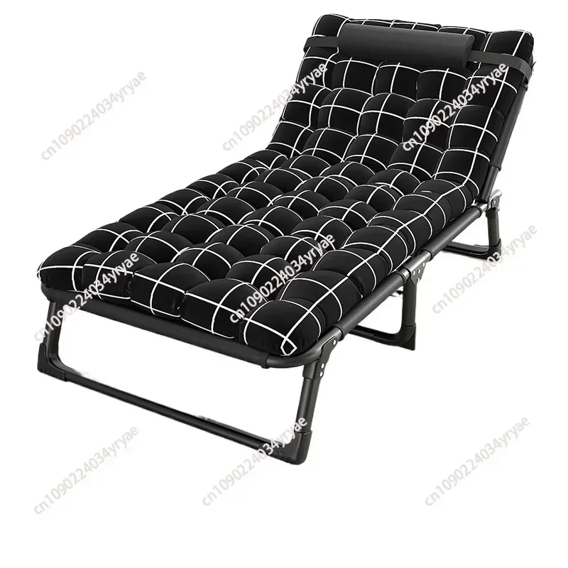 Foldable Rollaway Single Bed Multifunctional Recliner Home Office Outdoor Camping Lazy Nap Lounge Chair