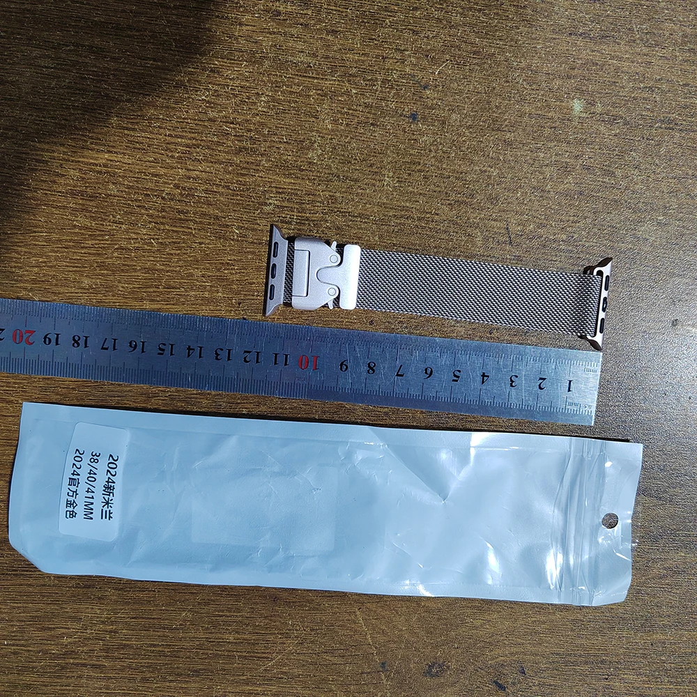 حزام حلقي ميلاني للساعة ، سوار ألترا 2 ، 49 تفاحة ، 45 من ، 46 من ، 44 من ، 42 من ، 41 من ، 40 من ، 38 من ، سوار ، iWatch Series 10 ، SE ، 9 ، 8 ، 7 ، 6 ، 5