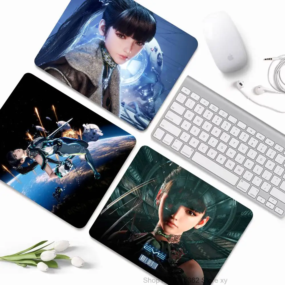 Stellar Blade Game Mousepad Small LockEdge Mouse Pad For Gamers Computer Desk Pad Rectangular Anti-slip Rubber