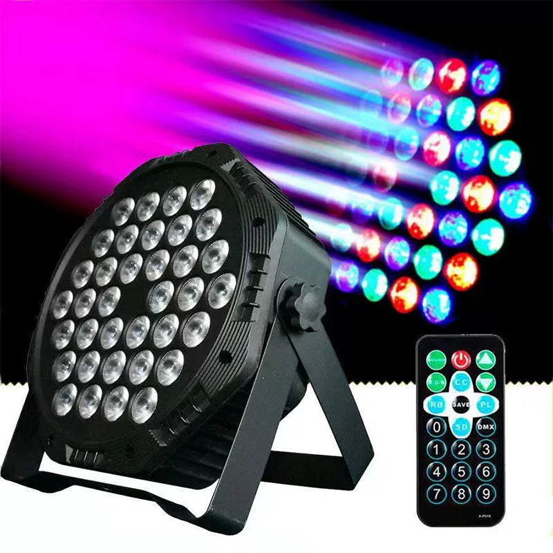 

Professional Disco Light RGB 36 LED PAR Light KTV Bar Party DJ Stage Light LED Projector Lamp for Wedding Birthday Christmas