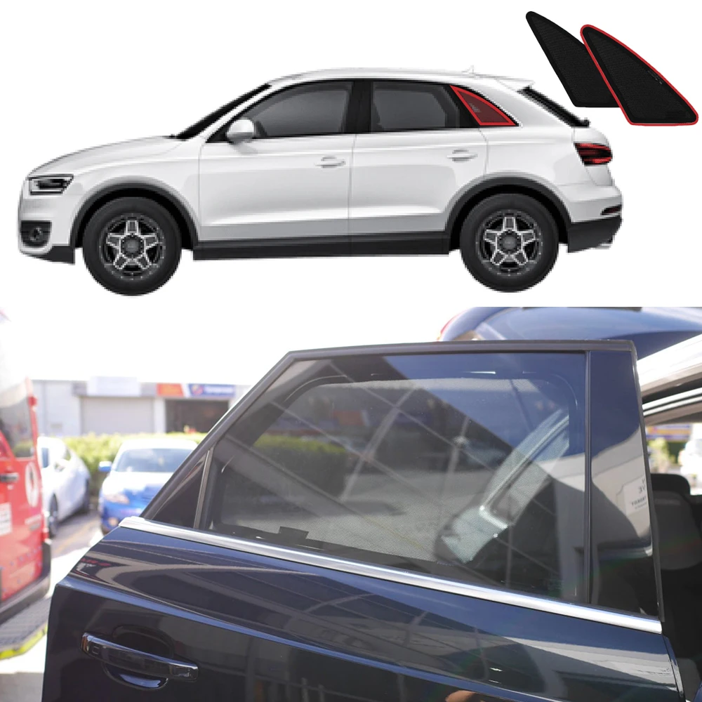 For Audi Q3 8U 2011-2018 Q 3 Car Sunshade Visor Rear Side Baby Seat Window Sun Shade Shield Front Windshield Frame Curtain