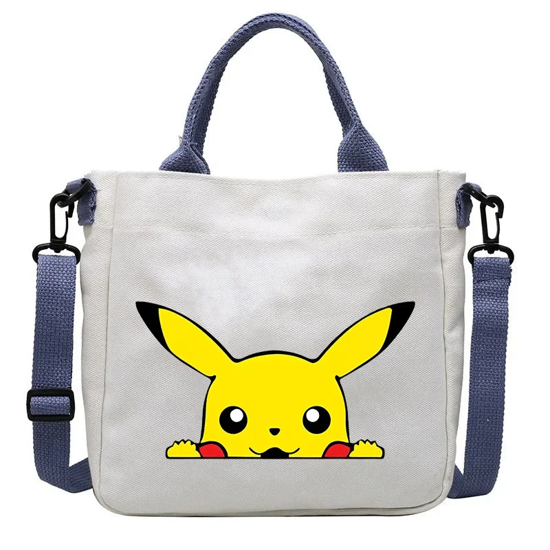 

Pokemon Pikachu Shoulder Bag Anime Charmander Print Crossbody Bag Cartoon Portable Large Capacity Storage Bags Kid Birthday Gift