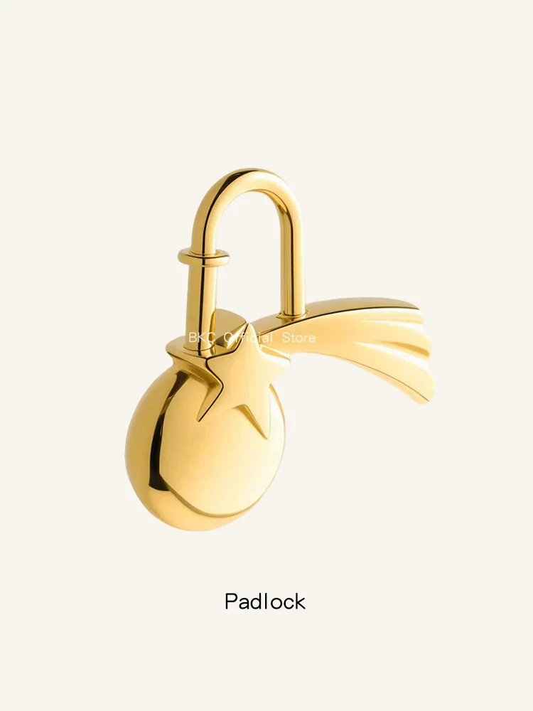 Stainless Steel meteor Lock Bag Charm for Handmade luxury Bags - Luxury Metal Padlock Bag Accessory，Bag hanging decoration