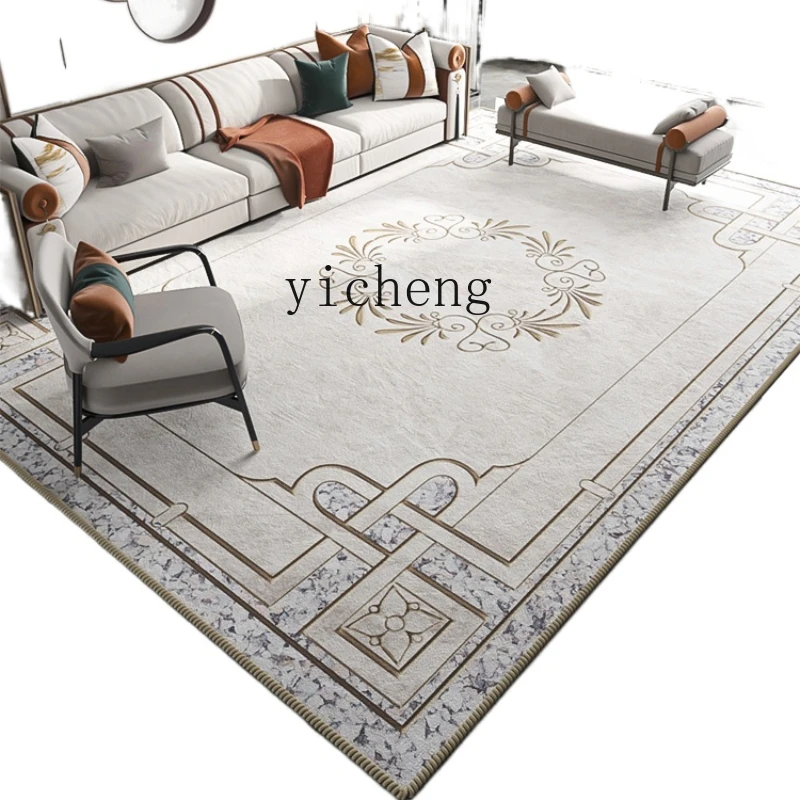 ZC Large Area New Chinese Style Sofa and Carpet Living Room Coffee Table Carpet Household Tianjin Cui Huangkou