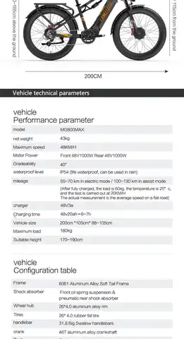 8 best sales elcykel med dubbla motorer - №1