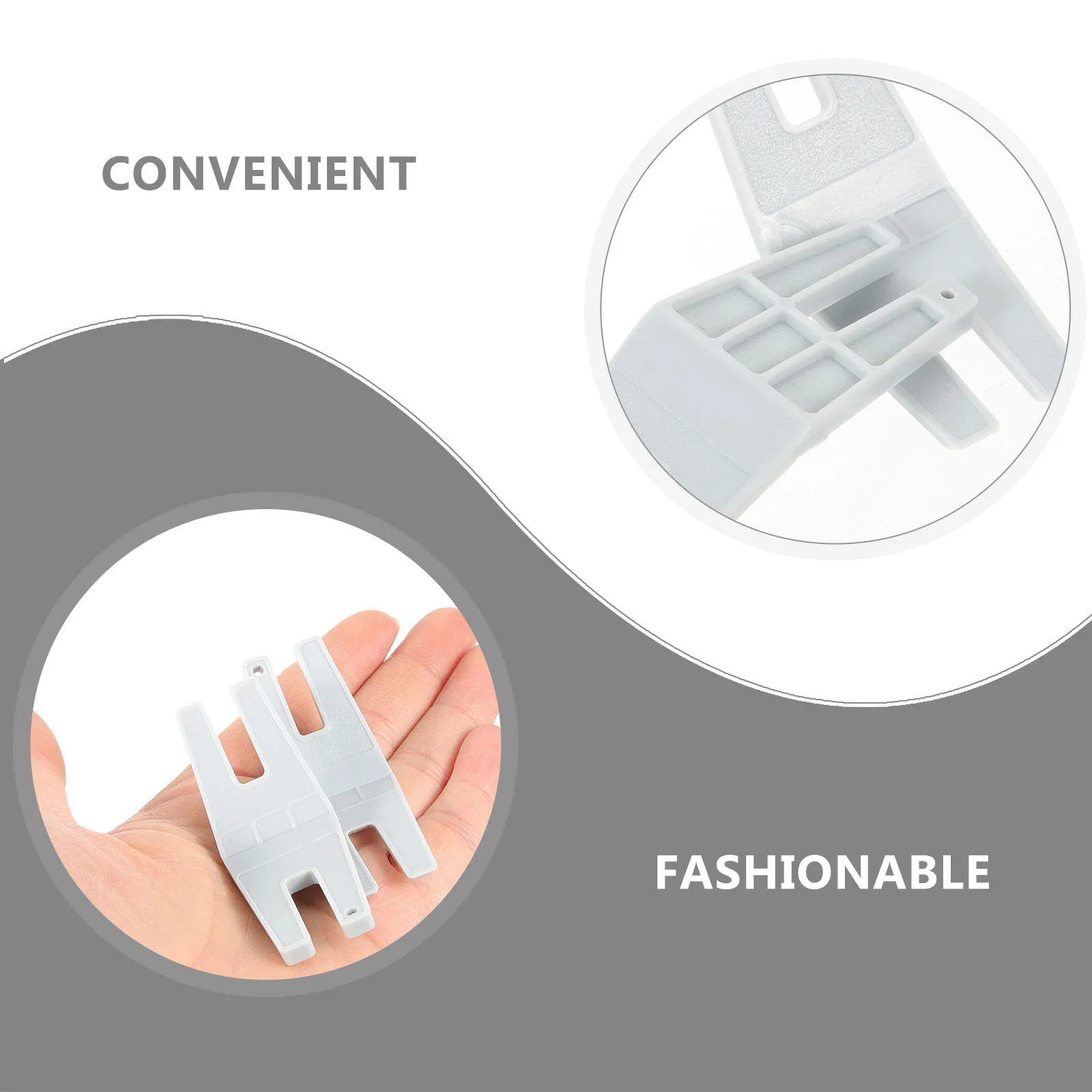 Angoily, 2 uds., prensatelas, alfileres, máquina de coser, enhebrador de agujas, Kit de bordado, herramienta de calibre, placa de ojal, accesorio de plástico