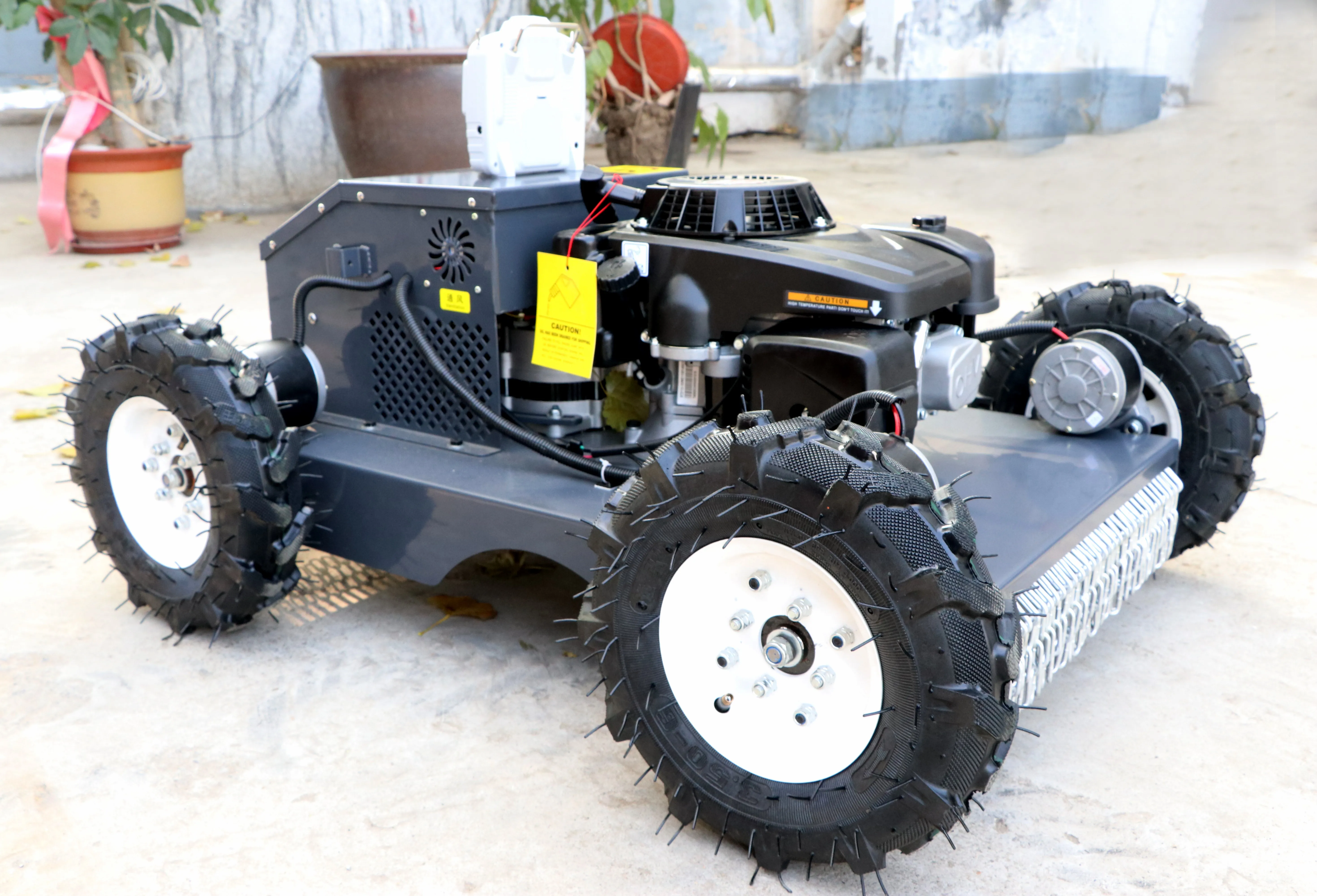 STLF Industrial Grade Remote Control  Engine Robot Lawn Mower 4-Stroke 24V/48V Cordless Electric for Garden