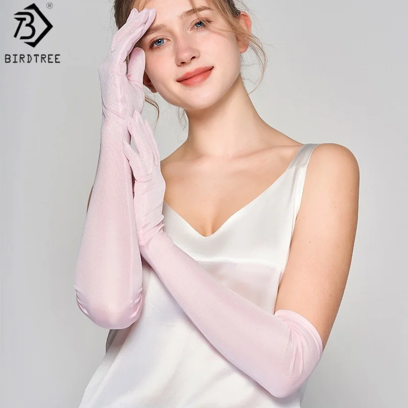 birdtree-mangas-protectoras-solares-100-seda-real-guantes-deportivos-solidos-para-conducir-y-protegerse-del-sol-para-mujer-novedad-verano-otono-2026-s67512jf
