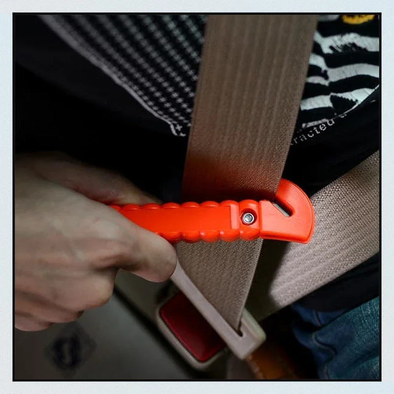 1/2PCS Survival Safety Hammer Camping Driving Car Seat Belt Cutter 2-in-1 Emergency Break Window Glass Punch Life Rescue Tools