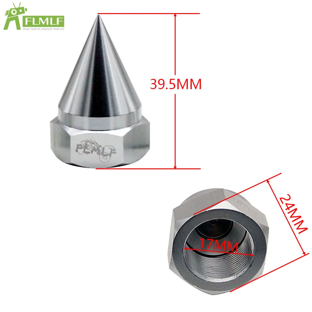 Porca de roda de liga 4 tamanhos 24mm, adequada para 1/5 hpi rofun baha rovan km baja 5b 5t 5sc ou losi 5ive t rc carro brinquedos peças de jogos