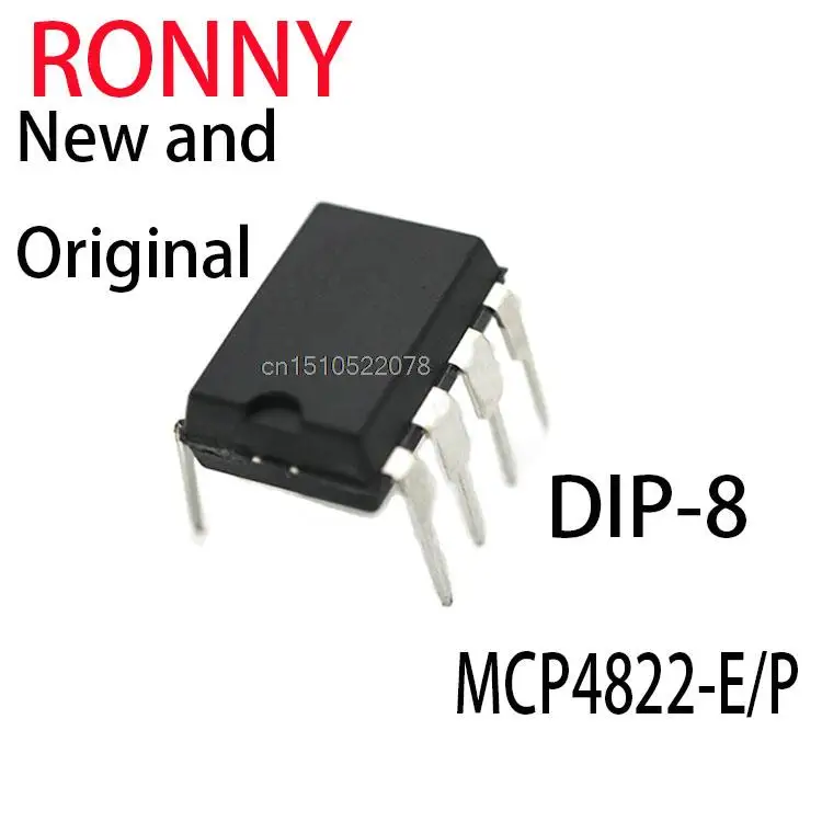 

5PCS New and Original MCP4822 E/P MCP4822E/P MCP4822 DIP-8 MCP4822-E/P