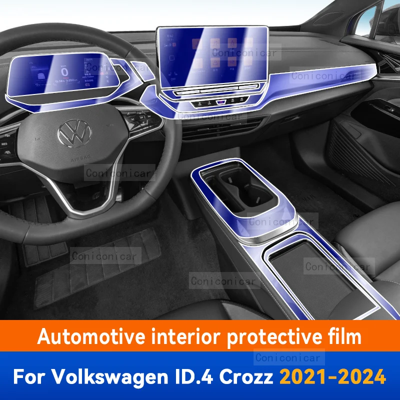 

For Volkswagen ID.4 CROZZ 2021-2024 Car Gearbox Panel Film Dashboard Protective Sticker Interior Anti-Scratch Film Accessories