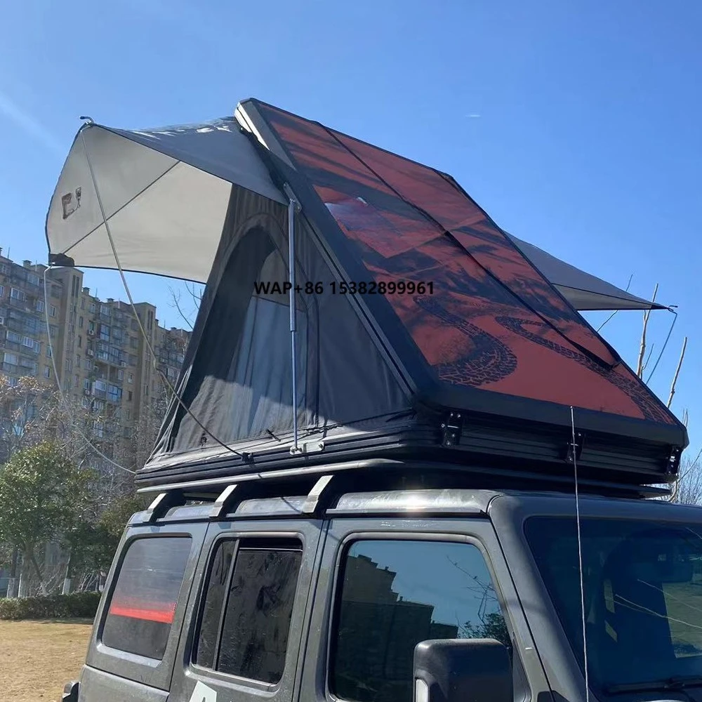 4X4 SUV Outdoor Camping Roof Top Tent Waterproof Hard Shell Oxford Fabric for  Vehicle Auto Car Rooftop