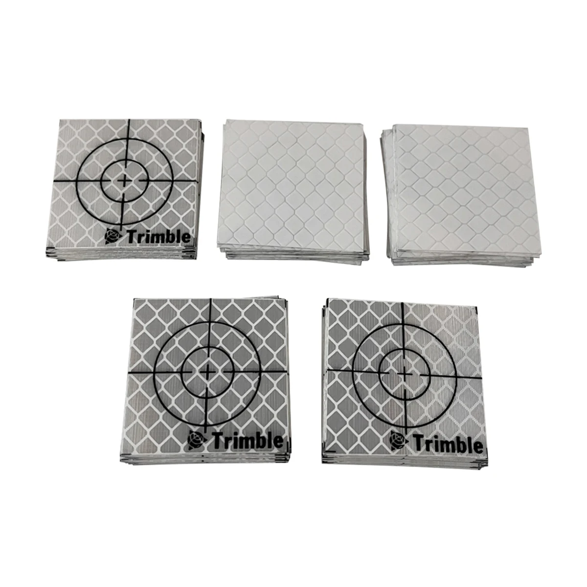 100pcs Reflector Sheet For Trimble Total Station Survey Geography White Sheet Reflective Sticker 20mm 30mm 40mm 50mm 60mm