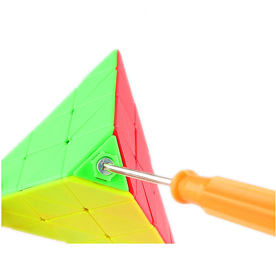 Fanxin magiczna kostka 4x4 piramida oś wiatrak Zongzi Fisher kostki bez naklejek puzzle edukacyjne Cubo Magico zabawki prezenty dla dzieci