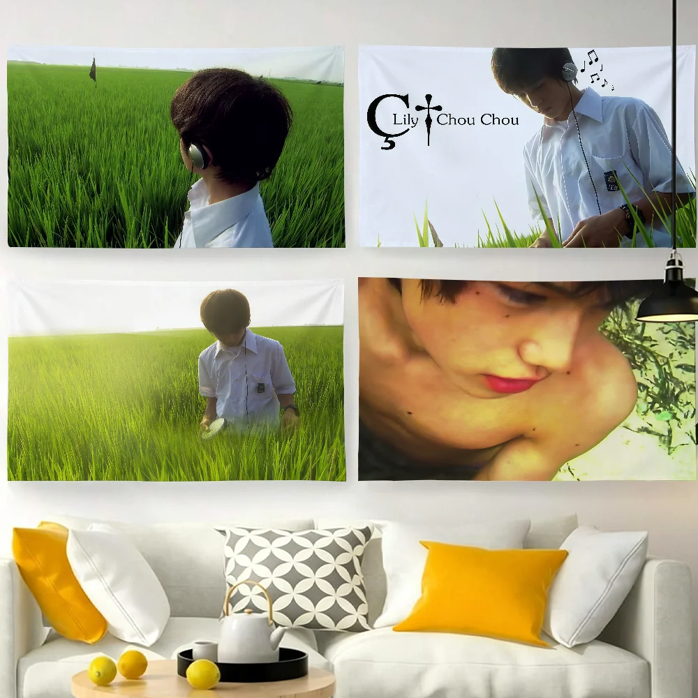 Movie All About L-Lily Chou-Chou flag For Garden Party Living Room Home Balcony Wall Decor Banner Bedroom Outdoor Tapestry