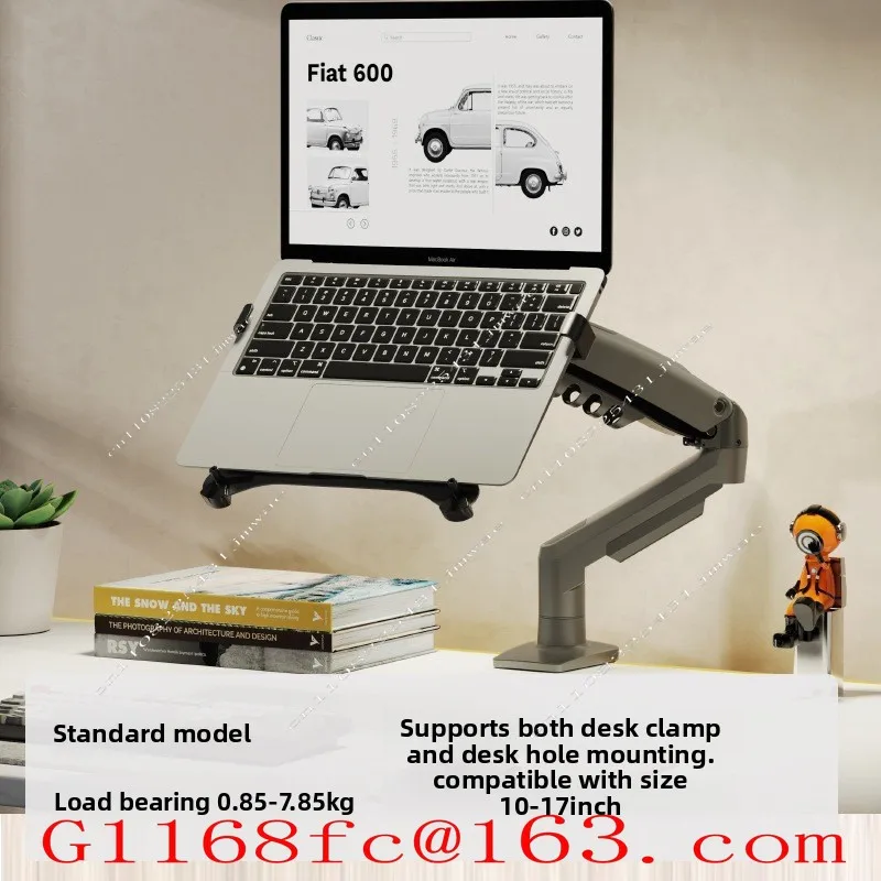 Dual Screen Monitor Bracket, Notebook Bracket, Rotating Telescopic Belt Tray Lifting Adjustment Rack