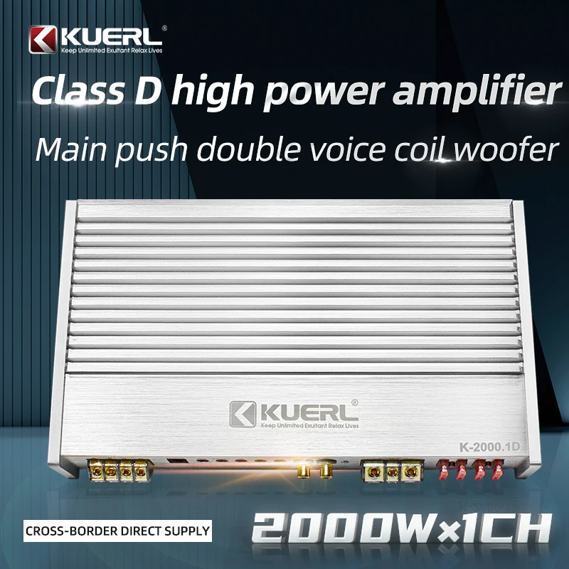 Factory RMS Power 2000W*1CH@ 1Ω/1250W*1CH@ 2Ω/750W*1CH@ 4Ω Digital Monoblock Aluminium box 1 Channel Class D Power Amplifier