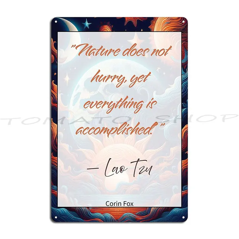 Watch Your Thoughts For They Become Words Lao Tzu Metal Plaque Garage Garage Cinema Garage Designing  Tin Sign Poster