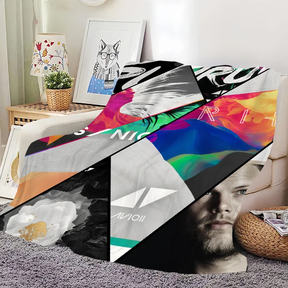 Warme, weiche Überwurfdecke für Zuhause, Wohnzimmer, Büro, Reisen, Geschenke, Sänger, Avicii Skicomfort