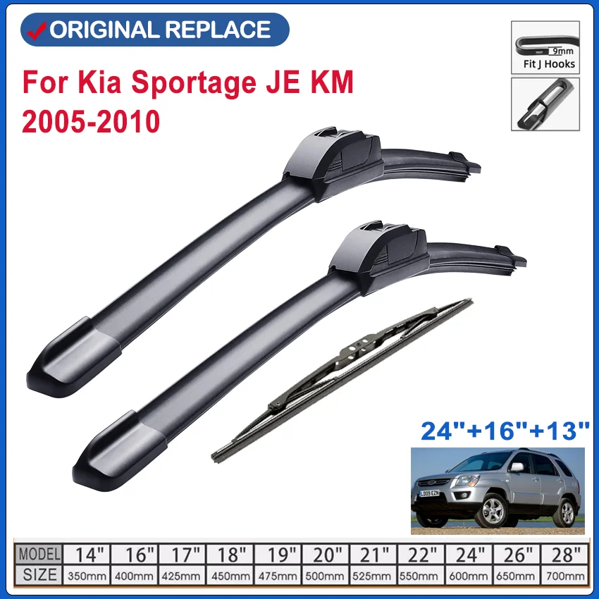 

Car Wiper Blade for Kia Sportage JE KM 2005 2006 2007 2008 2009 2010 Front Windscreen Windshield Wipers Car Accessories Goods