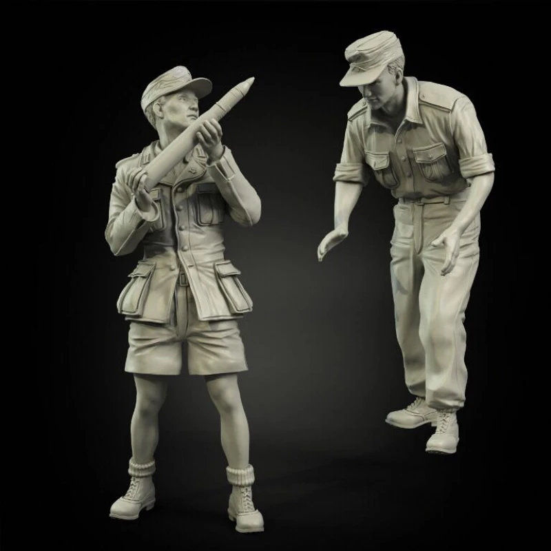 1/35 Schaal Hars Figuur Assemblage Model Kit Modelleren Soldaat Laden Gk Beeldje Ongemonteerd En Ongeverfd Diy Speelgoed