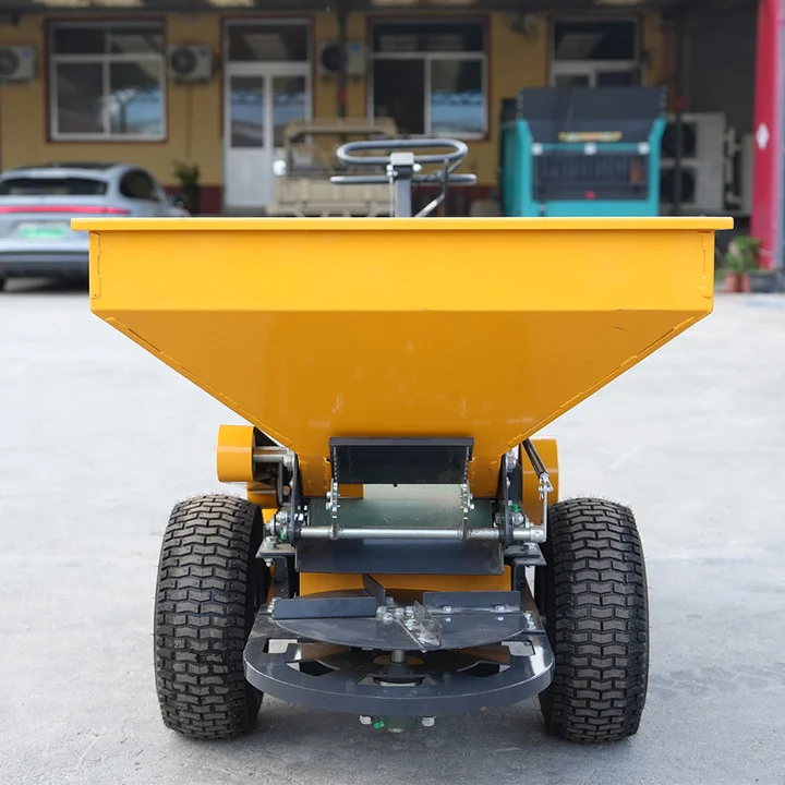 Self-propelled Mini Fertilizer Spreader Hand Push Type Fertilizer Applicator  Engine Portable Fertilizer Applicator