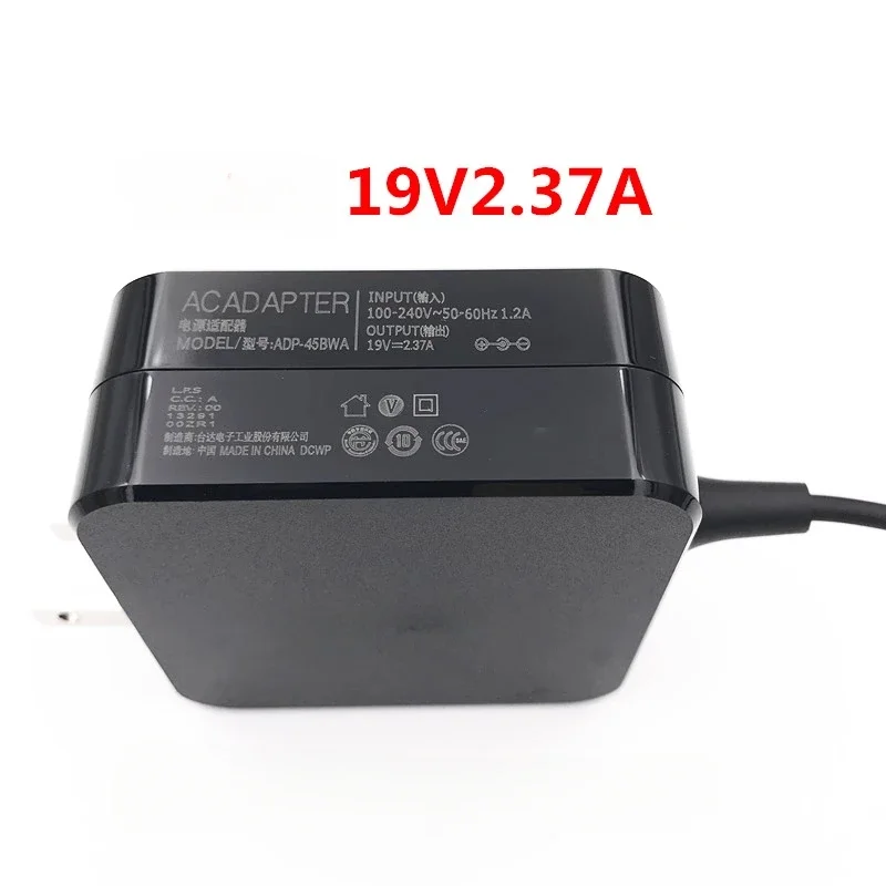 Asus sf514-53t/50/52, 19v, 2.37a, 45w, 3.0x1.1mm, swift5用のオリジナルのラップトップ充電アダプター