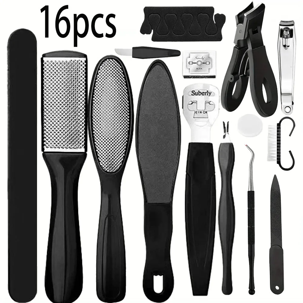 

Профессиональный набор сверхмощных машин для стрижки ногтей на ногах для вросших и толстых ногтей на ногах, гладкие ноги с инструментами для ухода за ногами из нержавеющей стали