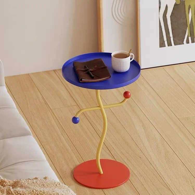 Mesa de centro moderna con borde retorcido, mueble de diseño creativo para sala de estar, estante de almacenamiento para dormitorio, Color de