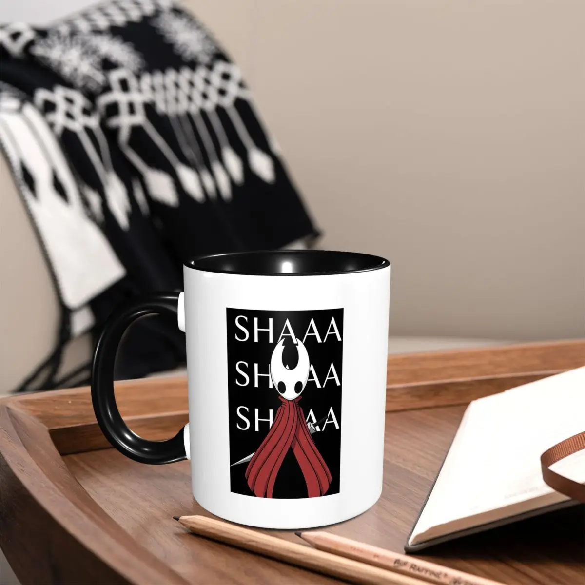Hollow Knight Silksong Shaa Hornet Battle Cry Mug Funny Ceramic Coffee Cups Tea Mugs Milk Cup Drinkware Gifts for Friends