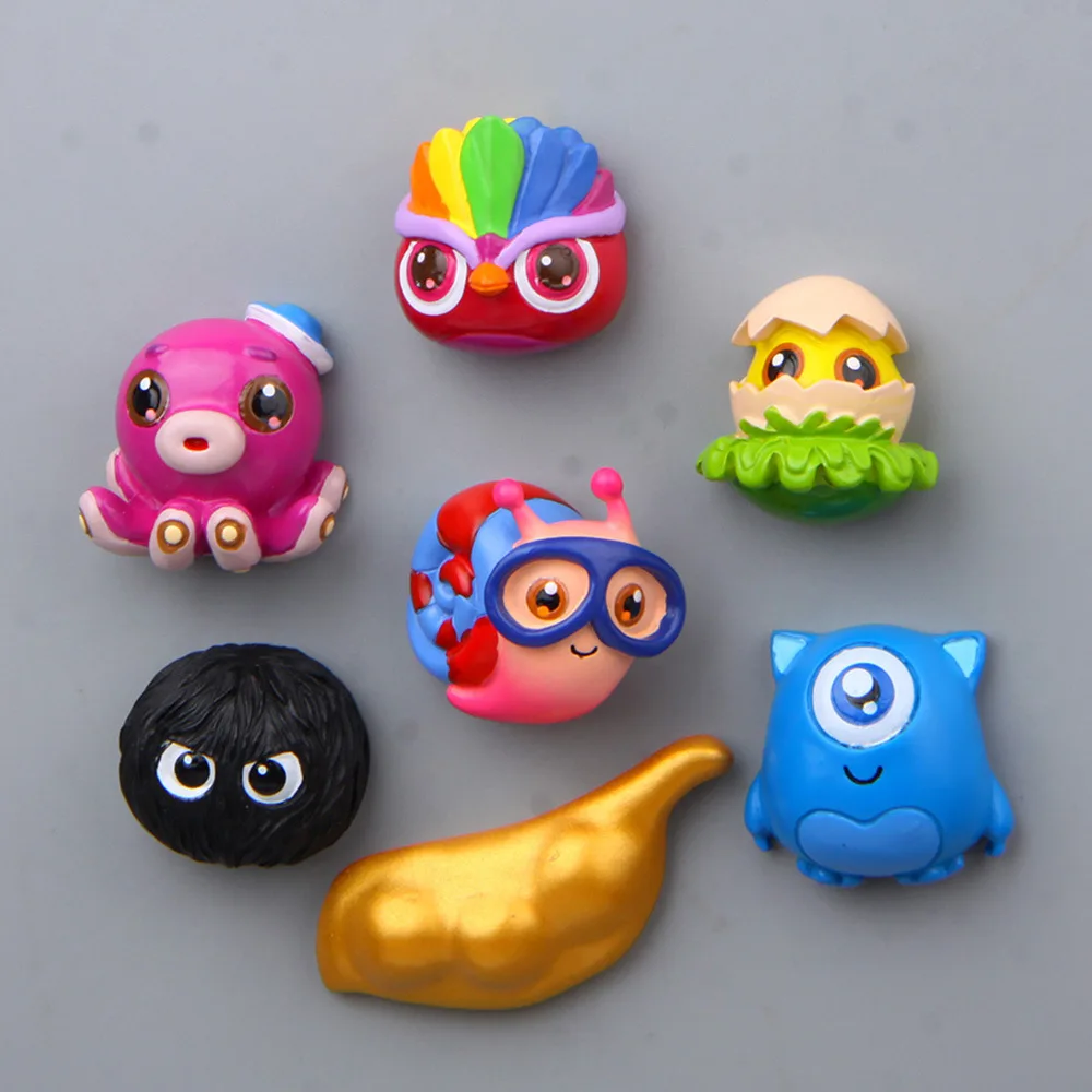 Refrigerator Magnetic Buckle Anime Color Snail Figure Fridge Magnets Cartoon Home Decor Accessories Stickers Magnets Souvenir