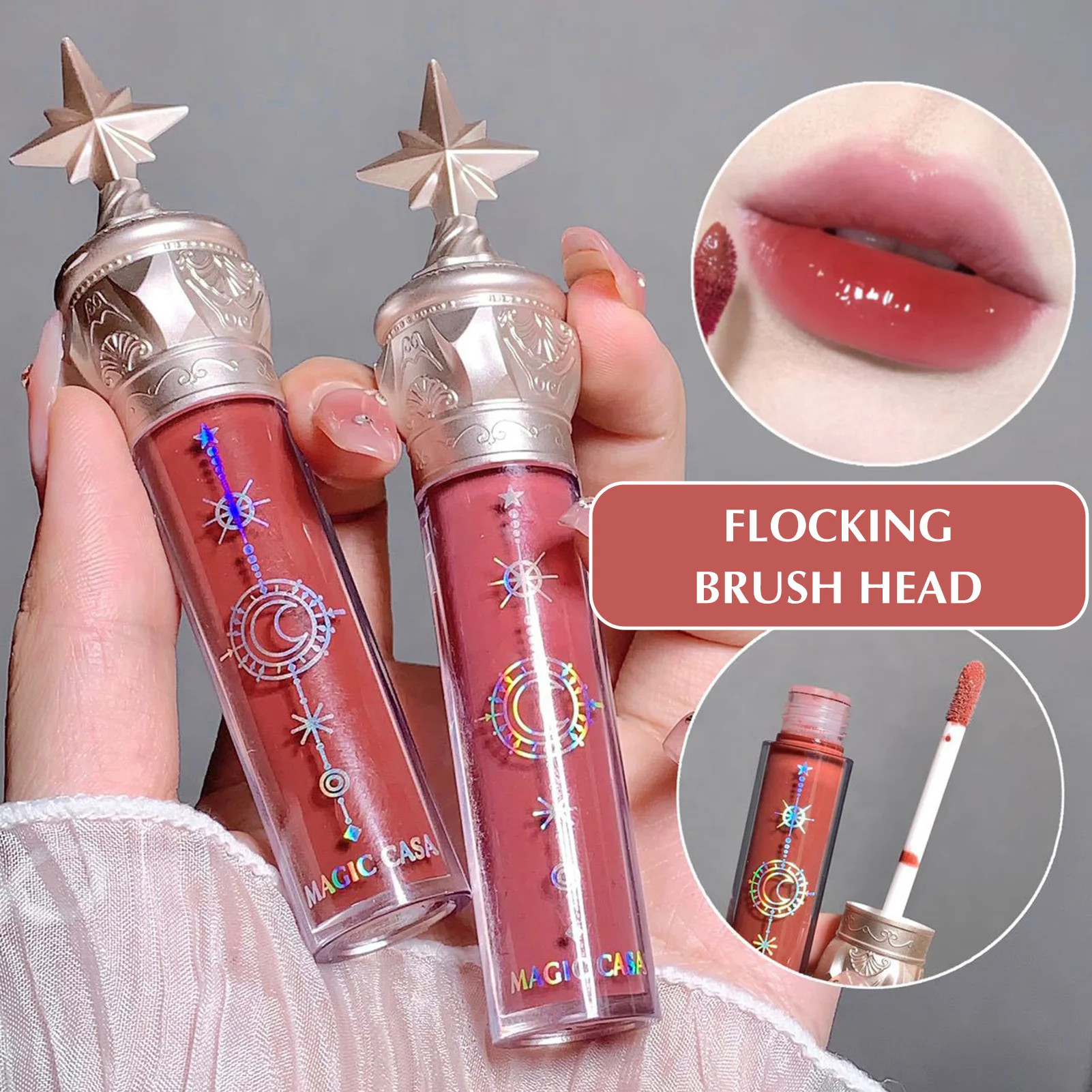 Moisturizing Mirror Lip Gloss Waterproof Long Lasting Lip Plumping Glaze High Shine Liquid Lipstick For Girl Dating Party Makeup